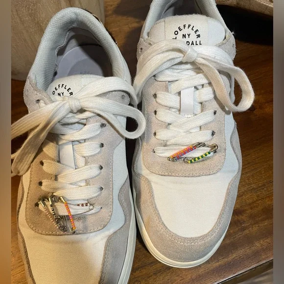 LOEFFLER RANDALL KEIRA LOW TOP SNEAKER INCEMENT/MOCHA LEOPARD EUC size 7 - Picture 2 of 13